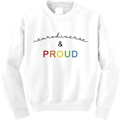 Neurodiverse And Proud Kids Sweatshirt