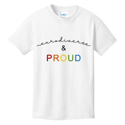 Neurodiverse And Proud Kids T-Shirt