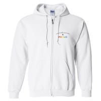 Neurodiverse And Proud Full Zip Hoodie