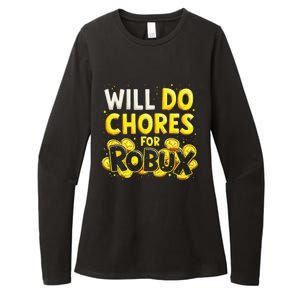 Noob And Professional Gamer Will Do Chores For Robux Womens CVC Long Sleeve Shirt