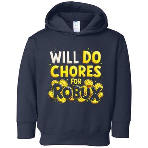 Noob And Professional Gamer Will Do Chores For Robux Toddler Hoodie