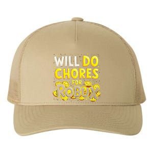 Noob And Professional Gamer Will Do Chores For Robux Yupoong Adult 5-Panel Trucker Hat