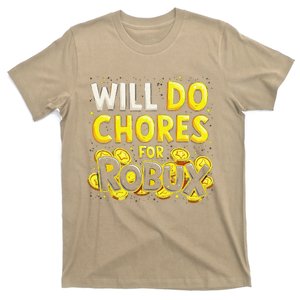 Noob And Professional Gamer Will Do Chores For Robux T-Shirt