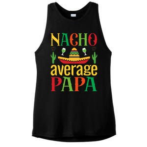 Nacho Average Papa Ladies PosiCharge Tri-Blend Wicking Tank