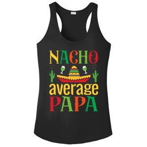 Nacho Average Papa Ladies PosiCharge Competitor Racerback Tank