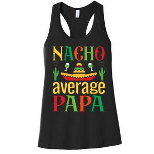 Nacho Average Papa Women's Racerback Tank