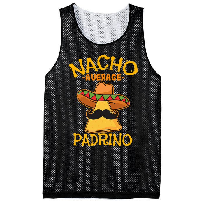 Nacho Average Padrino Godparent Godfather Cinco de Mayo Mesh Reversible Basketball Jersey Tank