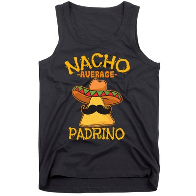 Nacho Average Padrino Godparent Godfather Cinco de Mayo Tank Top