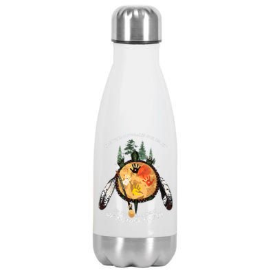 Native American Pride Indigenous Native Drum Stainless Steel Insulated Water Bottle