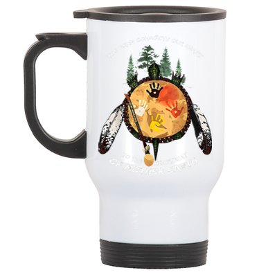 Native American Pride Indigenous Native Drum Stainless Steel Travel Mug