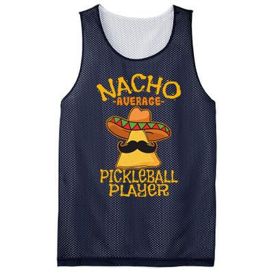 Nacho Average Pickleball Player Mexican Sport Cinco De Mayox Mesh Reversible Basketball Jersey Tank