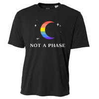 Not A Phase Gay Lesbian Lgbtq Pride Flag Moon Cooling Performance Crew T-Shirt