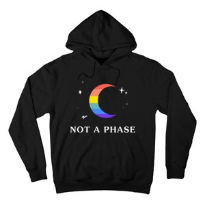 Not A Phase Gay Lesbian Lgbtq Pride Flag Moon Hoodie