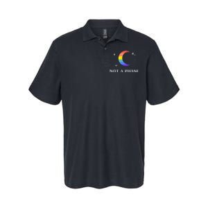 Not A Phase Gay Lesbian Lgbtq Pride Flag Moon Softstyle Adult Sport Polo