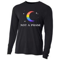 Not A Phase Gay Lesbian Lgbtq Pride Flag Moon Cooling Performance Long Sleeve Crew