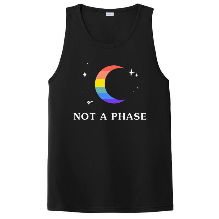 Not A Phase Gay Lesbian Lgbtq Pride Flag Moon PosiCharge Competitor Tank