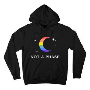 Not A Phase Gay Lesbian Lgbtq Pride Flag Moon Tall Hoodie