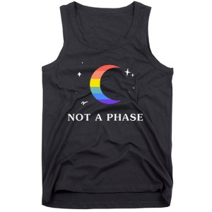 Not A Phase Gay Lesbian Lgbtq Pride Flag Moon Tank Top