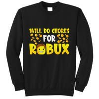 Noob And Professional Gamer Will Do Chores For Robux Sweatshirt