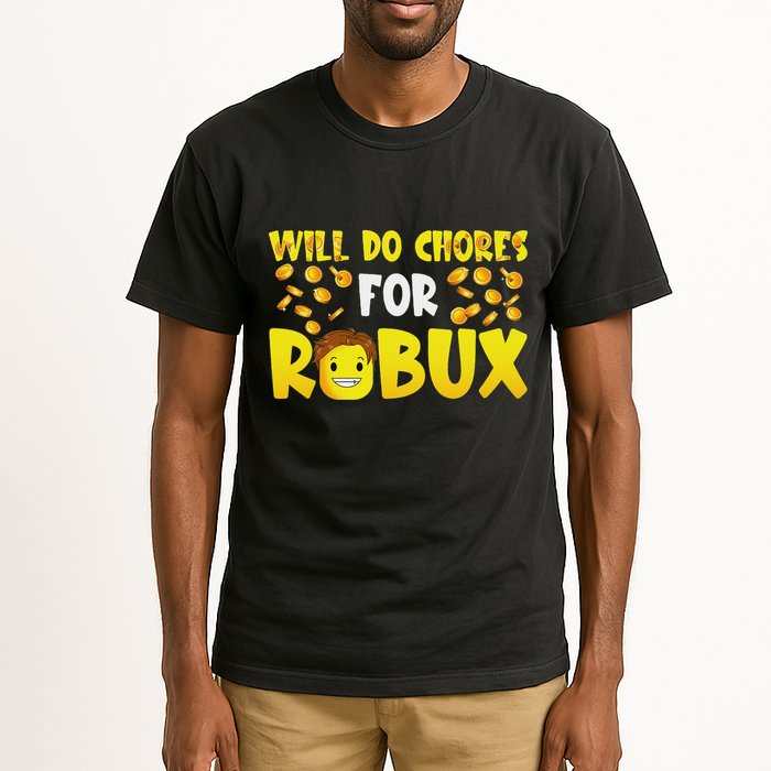 Noob And Professional Gamer Will Do Chores For Robux Tall T-Shirt