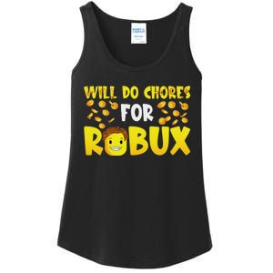 Noob And Professional Gamer Will Do Chores For Robux Ladies Essential Tank