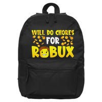 Noob And Professional Gamer Will Do Chores For Robux 16 in Basic Backpack