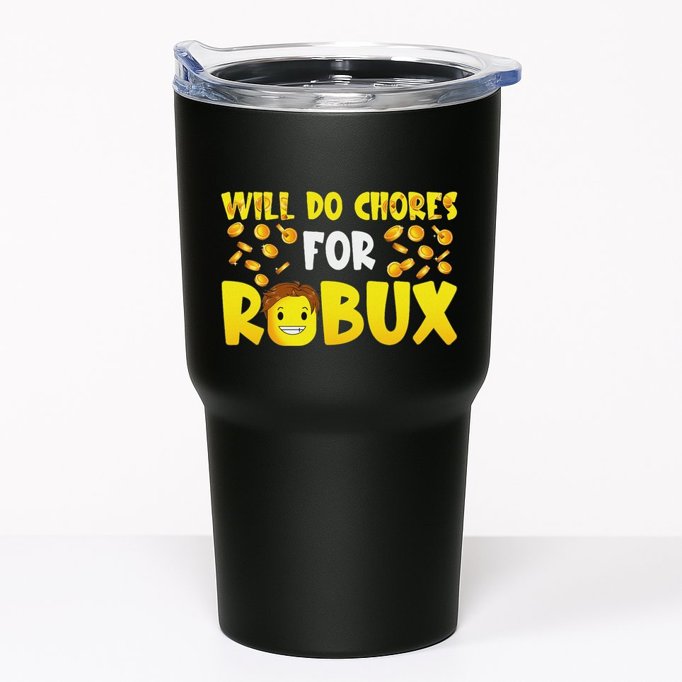 Noob And Professional Gamer Will Do Chores For Robux Tumbler