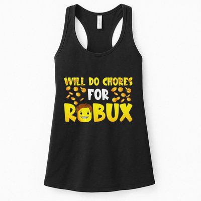 Noob And Professional Gamer Will Do Chores For Robux Womens Tank Top