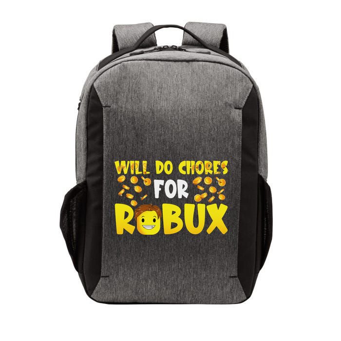 Noob And Professional Gamer Will Do Chores For Robux Vector Backpack