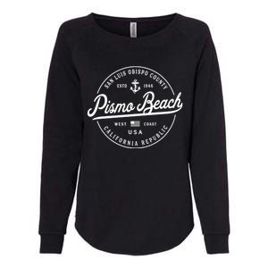 Nautical Anchor Pismo Beach California Travel Vacation Gift Womens California Wash Sweatshirt