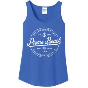 Nautical Anchor Pismo Beach California Travel Vacation Gift Ladies Essential Tank