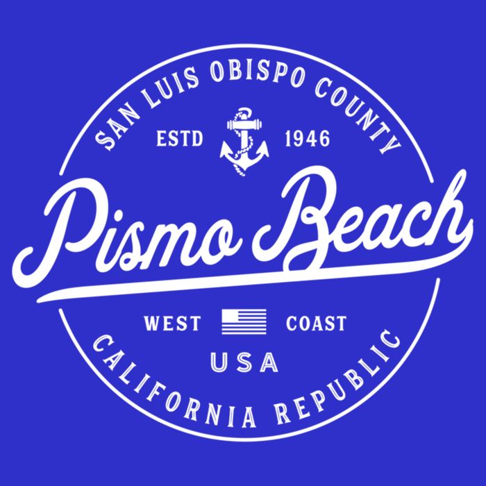Nautical Anchor Pismo Beach California Travel Vacation Gift 16 in Basic Backpack