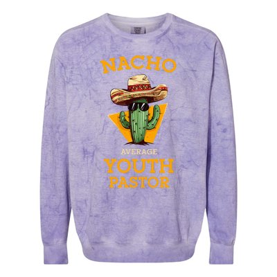 Nacho Average Pastor Colorblast Crewneck Sweatshirt