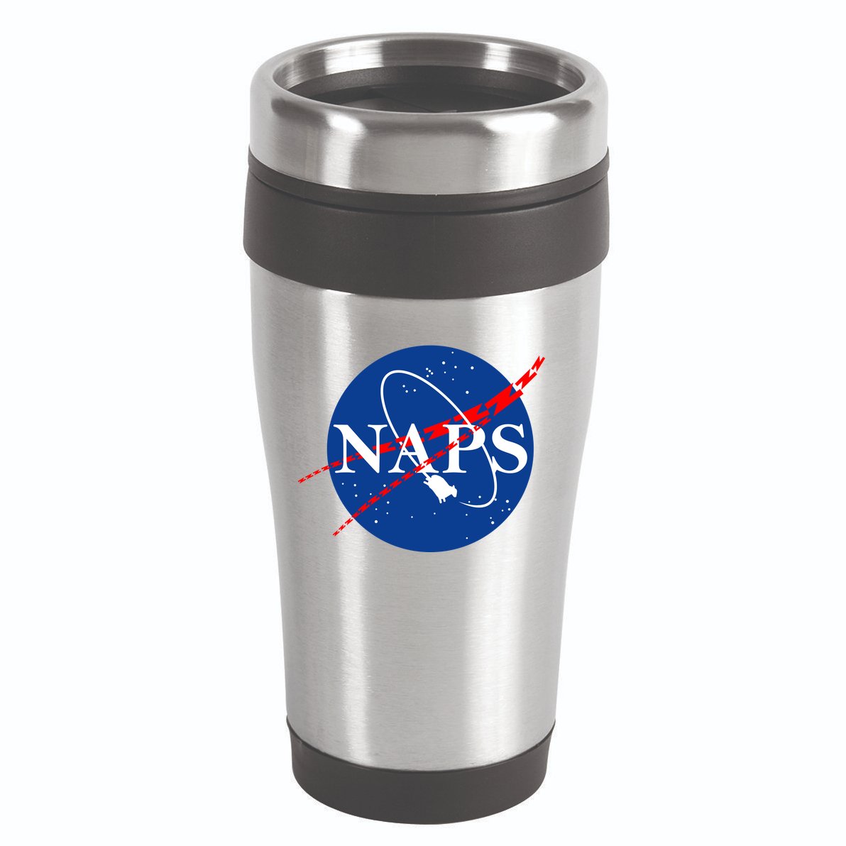 NAPS Space Parody Logo 16oz Travel Tumbler