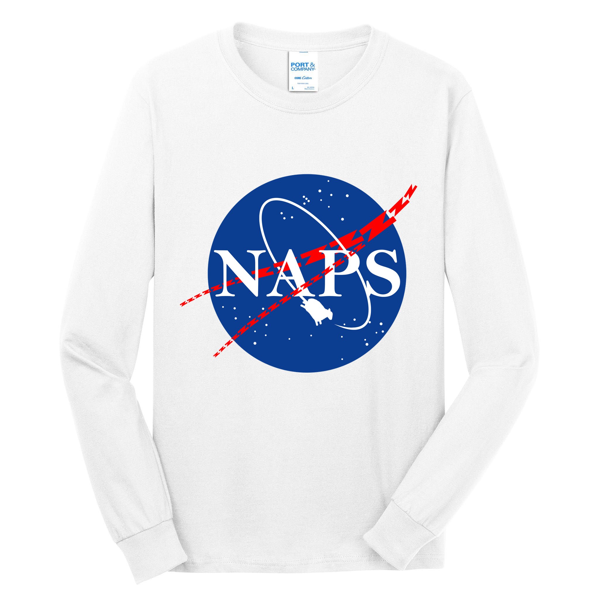 NAPS Space Parody Logo Tall Long Sleeve T-Shirt