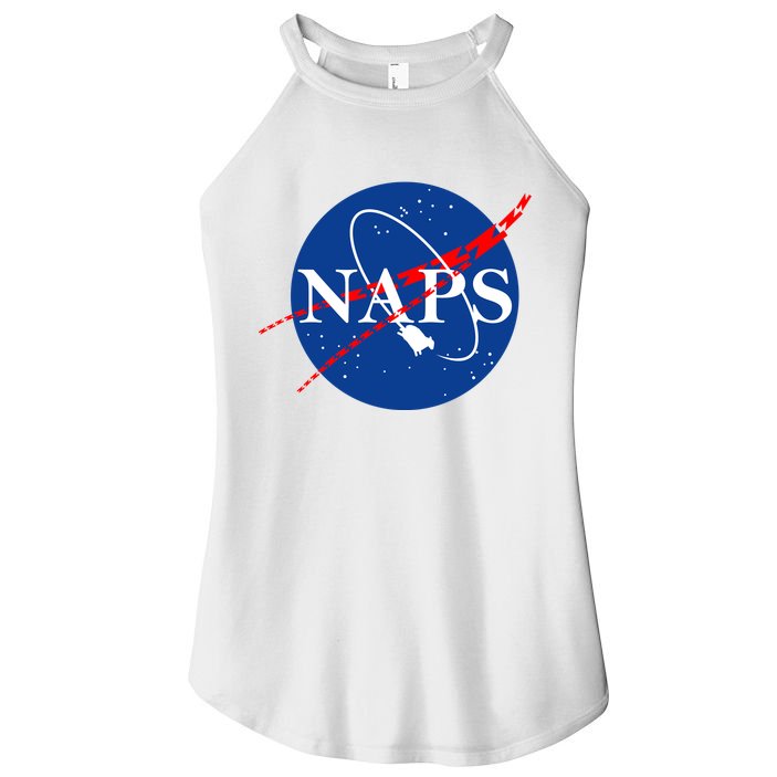 NAPS Space Parody Logo Women's Perfect Tri Rocker Tank