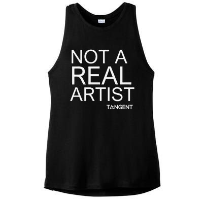 Not A Real Artist Ai Evangelist Ladies PosiCharge Tri-Blend Wicking Tank