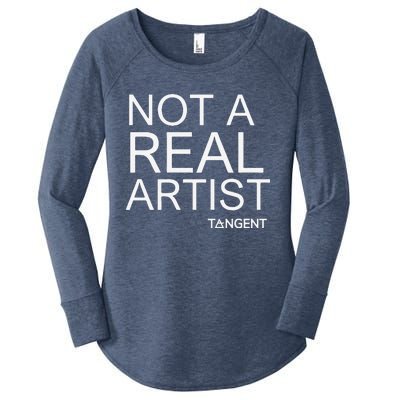 Not A Real Artist Ai Evangelist Women's Perfect Tri Tunic Long Sleeve Shirt