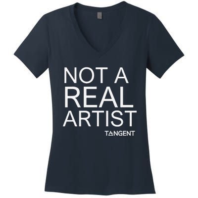 Not A Real Artist Ai Evangelist Women's V-Neck T-Shirt