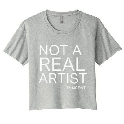 Not A Real Artist Ai Evangelist Women's Crop Top Tee