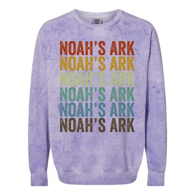 NoahS Ark Retro Colorblast Crewneck Sweatshirt