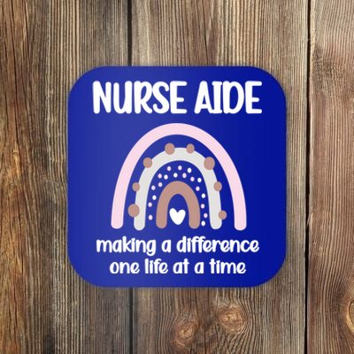 Nurse Aide Rainbow Nurse Aide Week Nursing Assistant Cute Gift Coaster