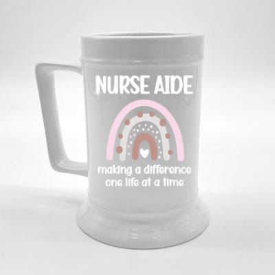 Nurse Aide Rainbow Nurse Aide Week Nursing Assistant Cute Gift Beer Stein