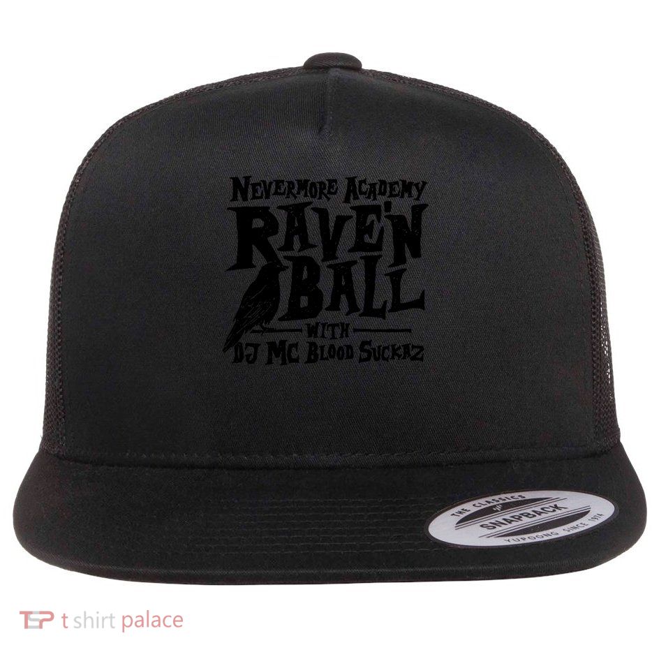 Nevermore Academy Rave'n Ball Flat Bill Trucker Hat