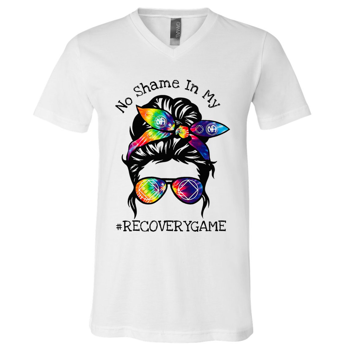 Narcotics Anonymous Sobriety Gifts Aa Na V-Neck T-Shirt
