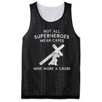 Not All Superheroes Wear Capes Mine Wore A Cross Mesh Reversible Basketball Jersey Tank