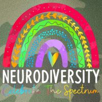 Neurodiversity Autism Spectrum ASD ADHD Rainbow Boho Legacy Tie Dye Trucker Hat