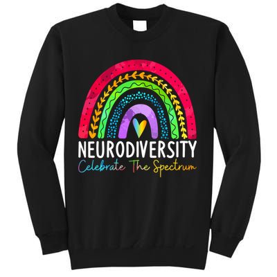 Neurodiversity Autism Spectrum ASD ADHD Rainbow Boho Sweatshirt