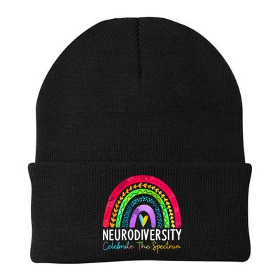 Neurodiversity Autism Spectrum ASD ADHD Rainbow Boho Beanie