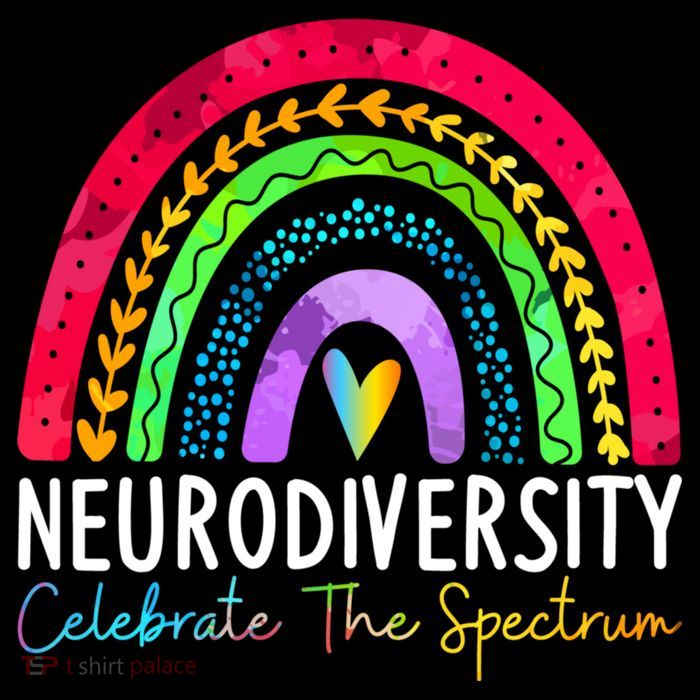Neurodiversity Autism Spectrum ASD ADHD Rainbow Boho Tall Sweatshirt